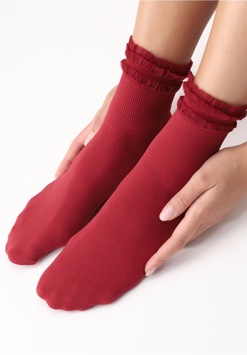 Twins Velvet Bow Bipack Socks