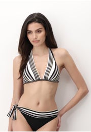 Stripes Padded Sailing Triangle Bikini Top