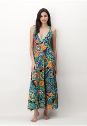 Carnival Maxi Dress in Viscose