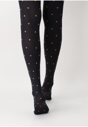 Opaque Polka Dot Color Dot Tights