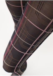 New Check Opaque Tights by Paula Cademartori