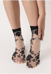 Chaussettes voile motif Dentelle Graceful