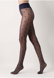 Collants transparents à pois Polka Dot