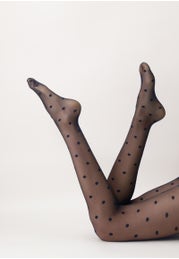 Collants transparents à pois Polka Dot