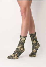 Opaque Socks Fantasy Botanical Print