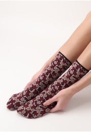 Blickdichte Socken Flowery