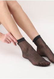 Chaussettes Transparents Glitter Dot