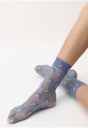 Chaussettes fines effet dentelle Primroses