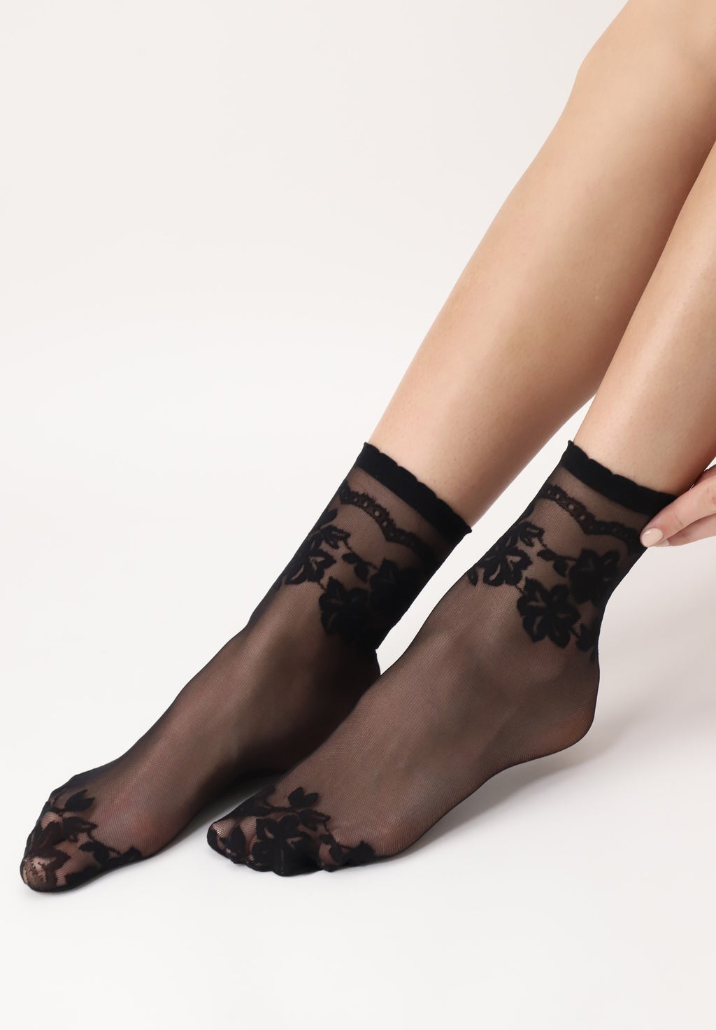 Chaussettes fines effet dentelle Precious Lace