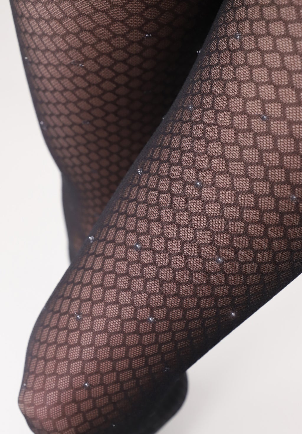 Sheer Fishnet Tights and Elegant Lux 40