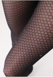 Sheer Fishnet Tights and Elegant Lux 40