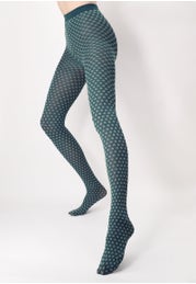 Opaque Tights Small Flower Pattern 60