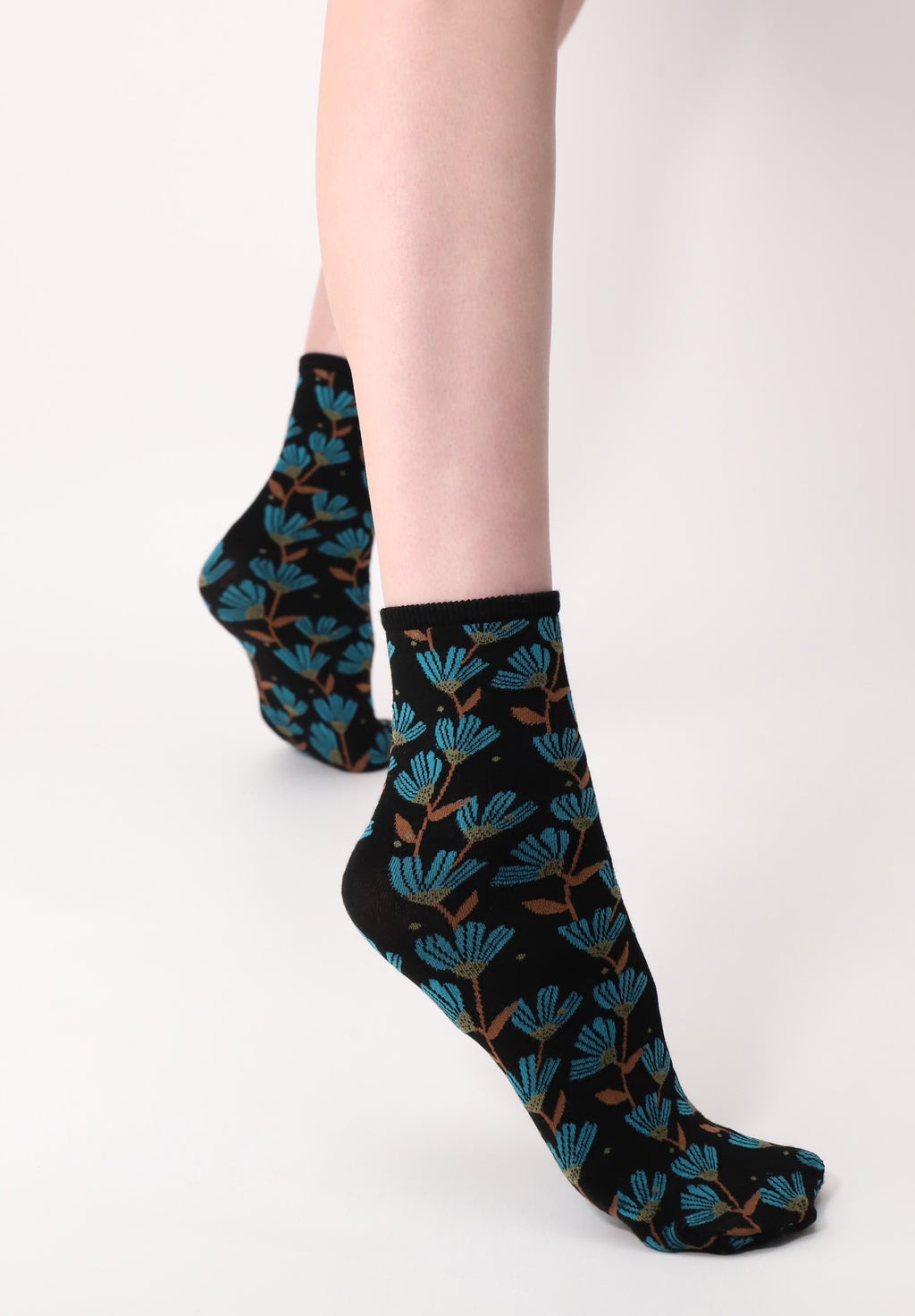 Blickdichte Viskosesocken In Bloom