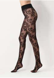 Sheer Floral Lace Tights 20