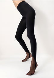 Opaque Tights with Gaiter Effect 80