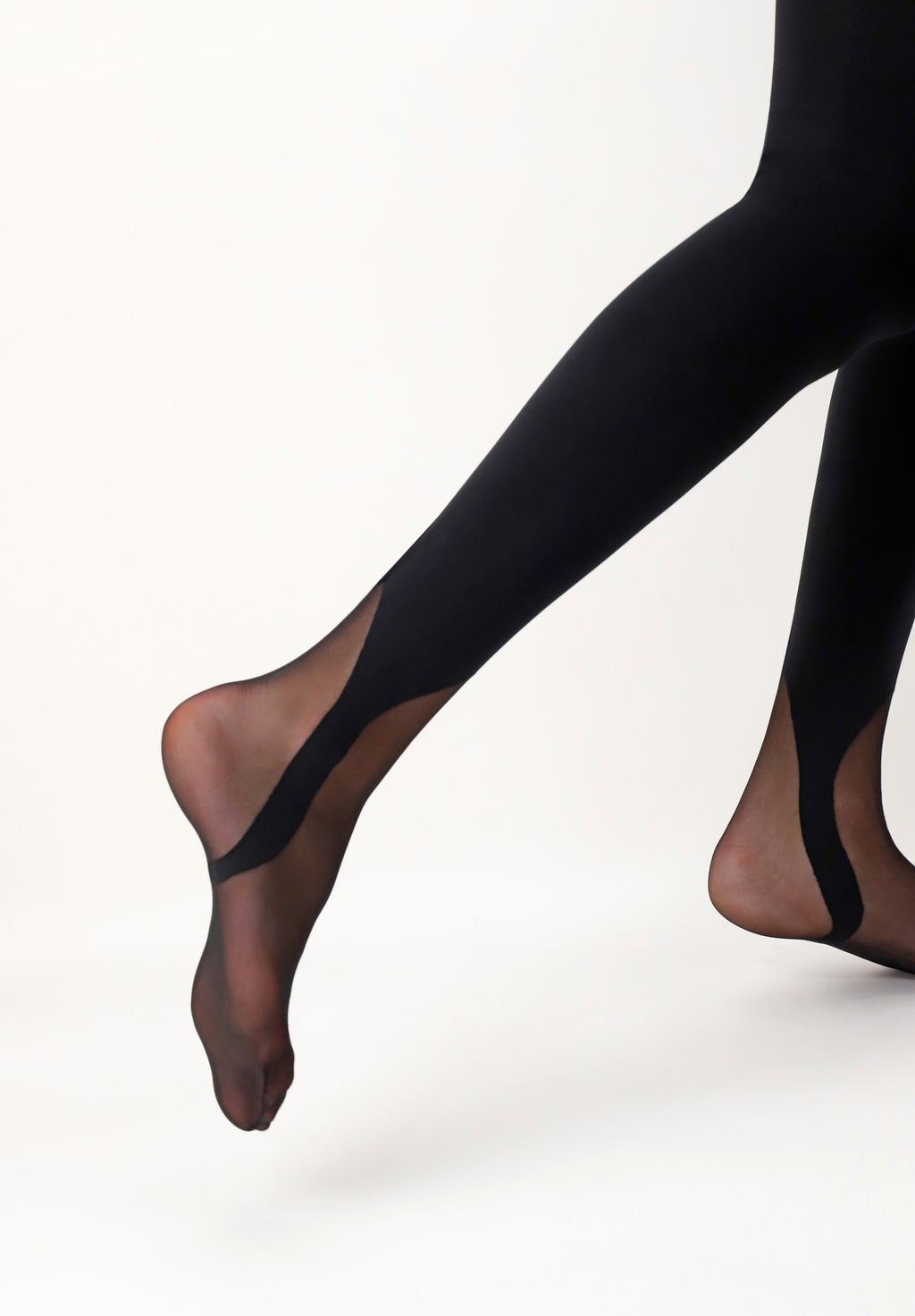 Opaque Tights with Gaiter Effect 80