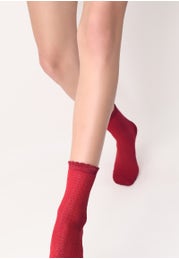 Cotton and Viscose Weave Ladylike Socks