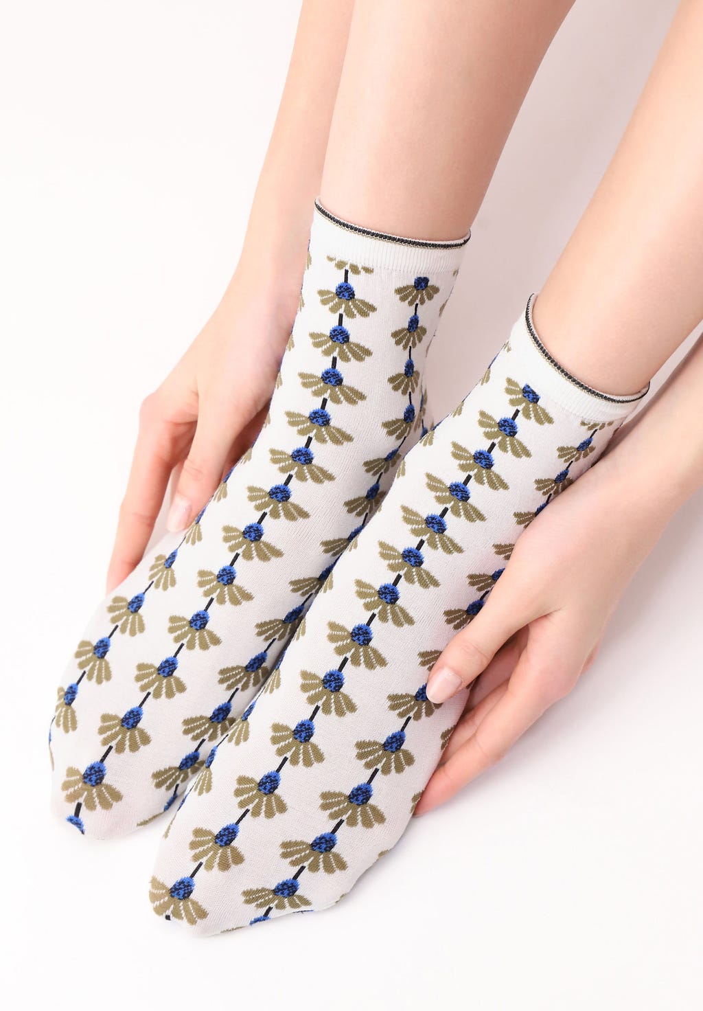 Camomile Floral Cotton Sock