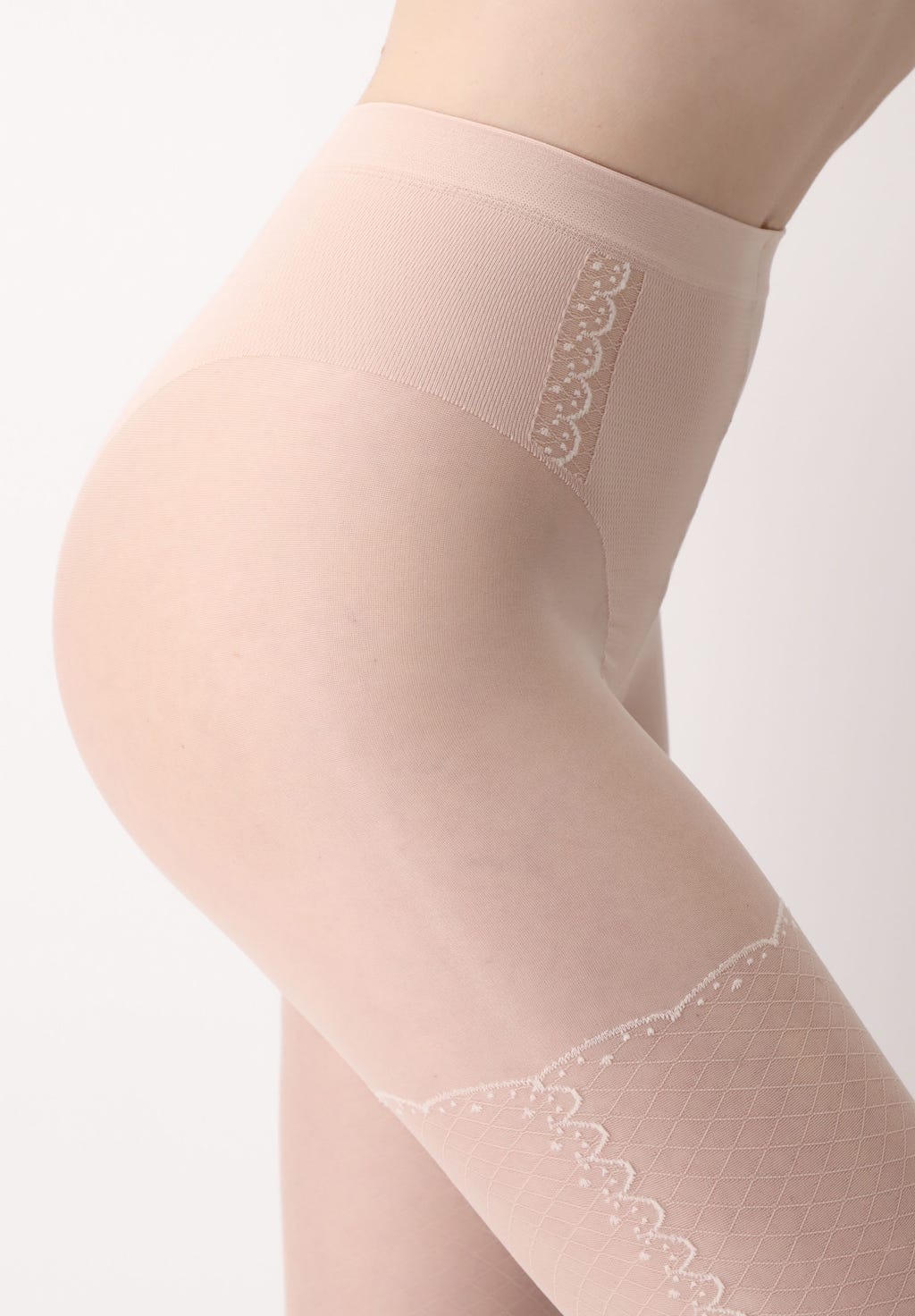Pretty stay-up effect sheer Tights 30