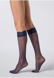 Gambaletto Velato motivo Cuori Sweetie 20