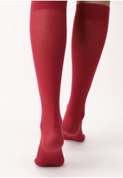 All Colors Cotton Opaque knee-highs