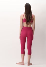 Leggings Capri in Tessuto Elasticizzato All Colors Rib Seamless