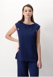 Sleeveless Viscose Stylish Top