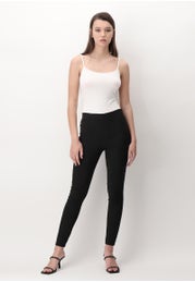 Leggings in Tessuto Elasticizzato Jacquard Graphic