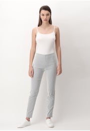 Leggings in Tessuto Elasticizzato Jacquard Stripes