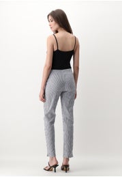 Stripes Stretch Cotton Straight-Leg Trousers