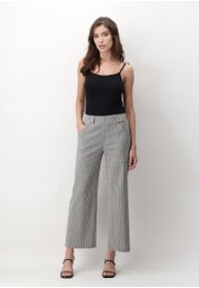 Striped Jeans Loose-fitting Trousers with Pockets