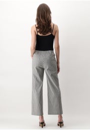 Striped Jeans Loose-fitting Trousers with Pockets