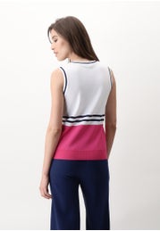 Athleisure City wide-shoulder vest