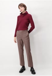 Leggings aus Stretch-Jacquard-Karostoff Color