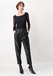 Comfort Trousers in Eco Leather Thermal Effect