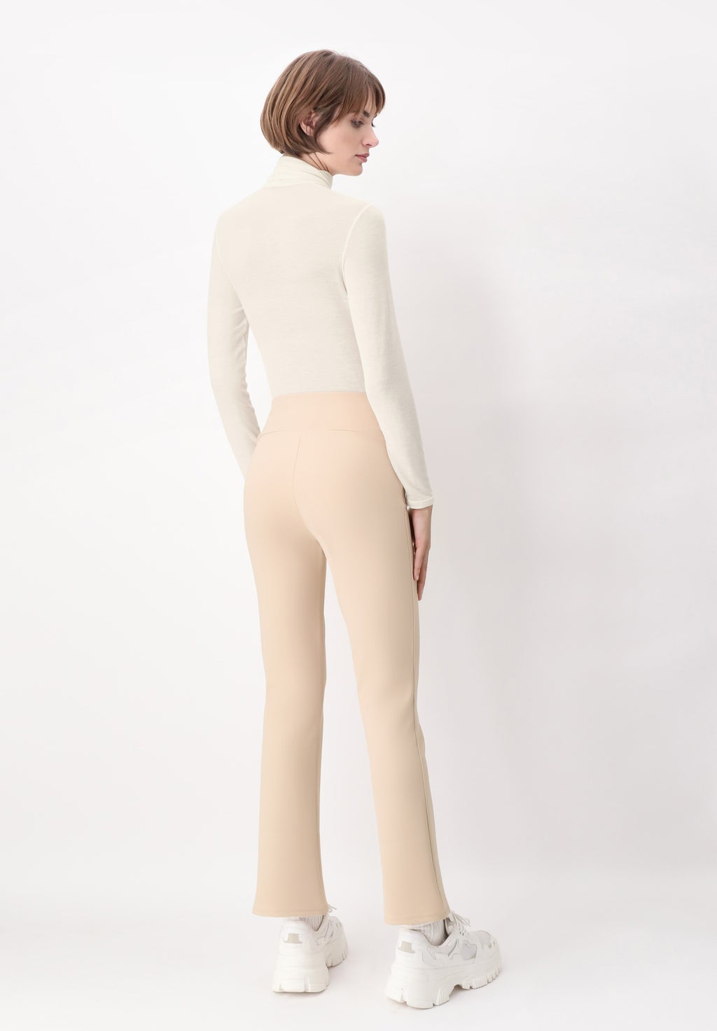 Leggings a Zampa in Maglia Punto Milano Everyday Pants