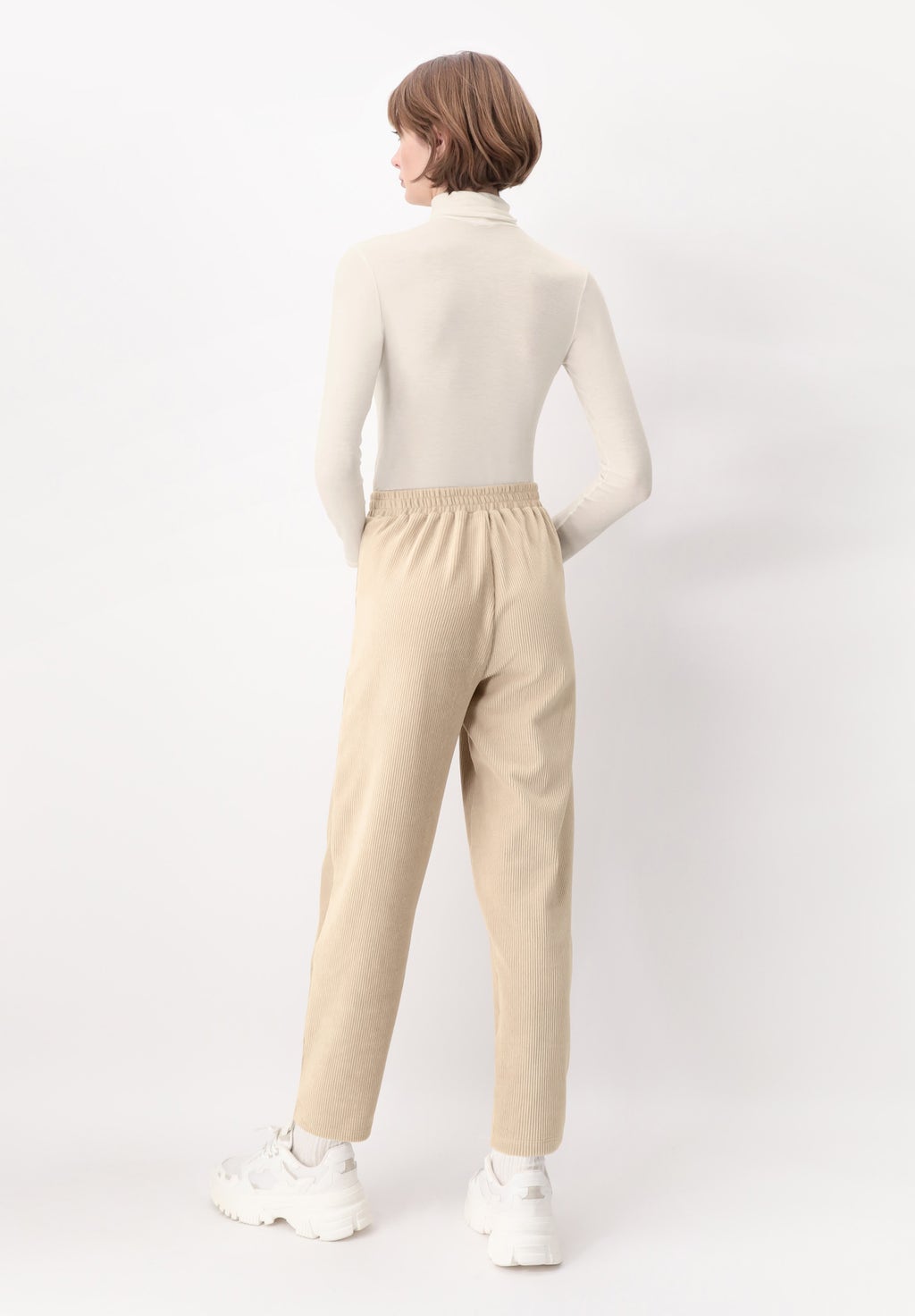 Pantaloni Comfort in Velluto a Coste Soft Rib Jogger