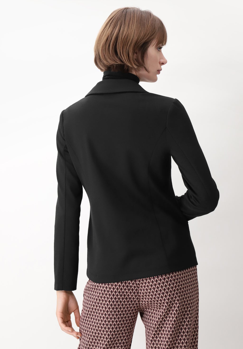 Slim Knitted Stretch Blazer Jacket