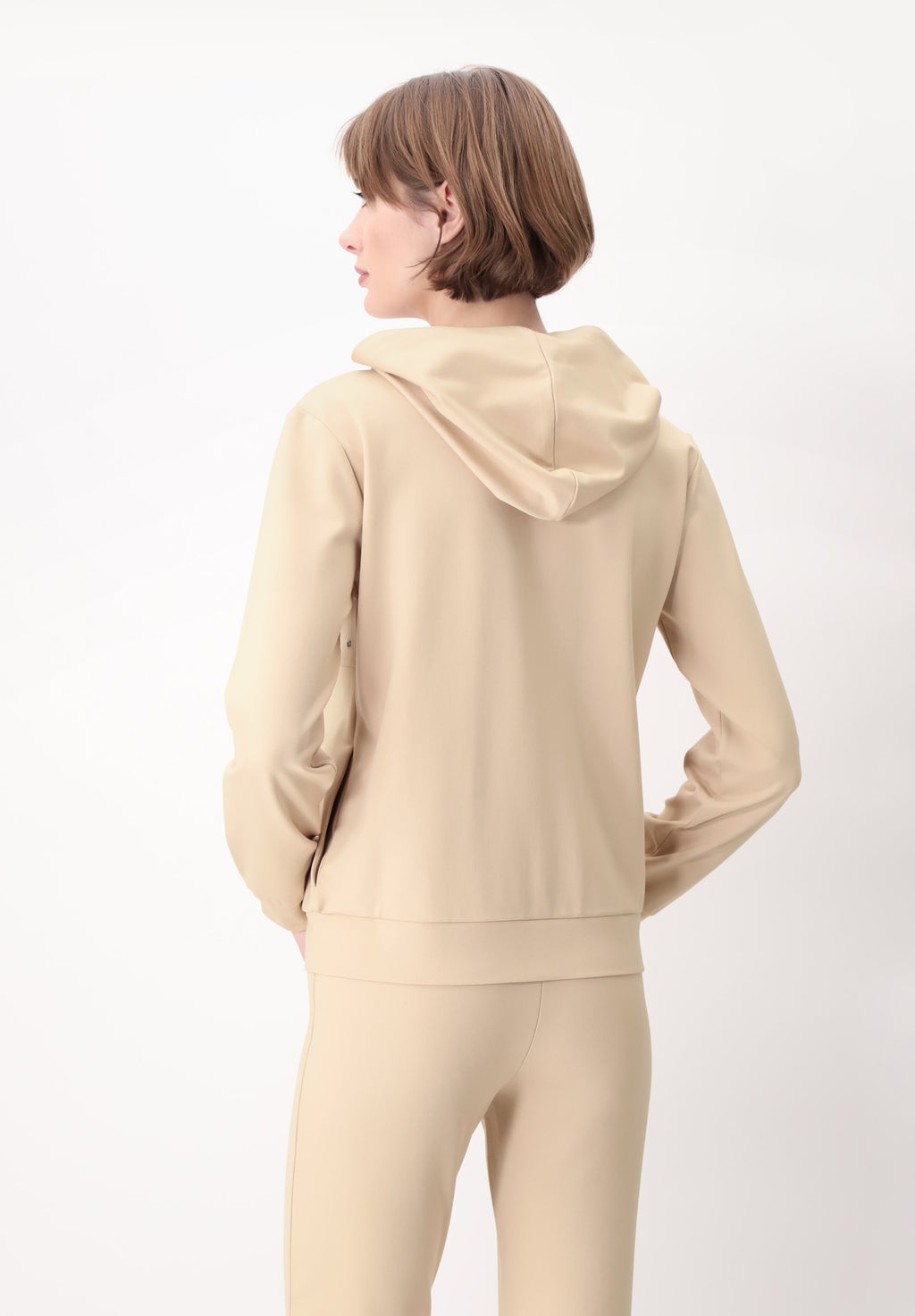 Pull ouvert avec fermeture éclair et capuche, décor clous Everyday Hoodie