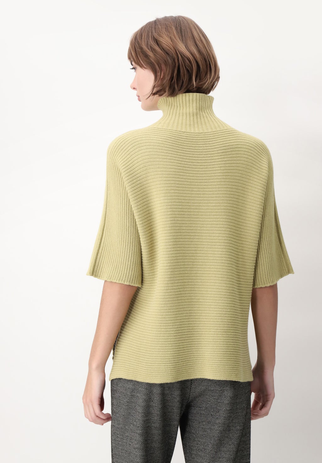 Viscose and Angora Comfy Knit 3/4 Sleeve Sweater