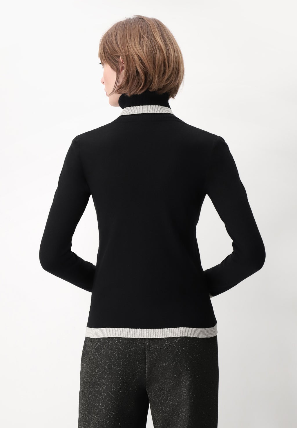 Viscose and Lamé Glam Knit Cardigan