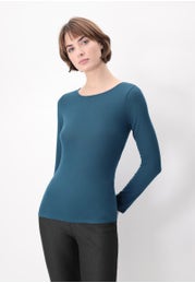 Micromodal and Cashmere Long Sleeve Sweater Perfect Cashmere