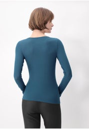 Micromodal and Cashmere Long Sleeve Sweater Perfect Cashmere